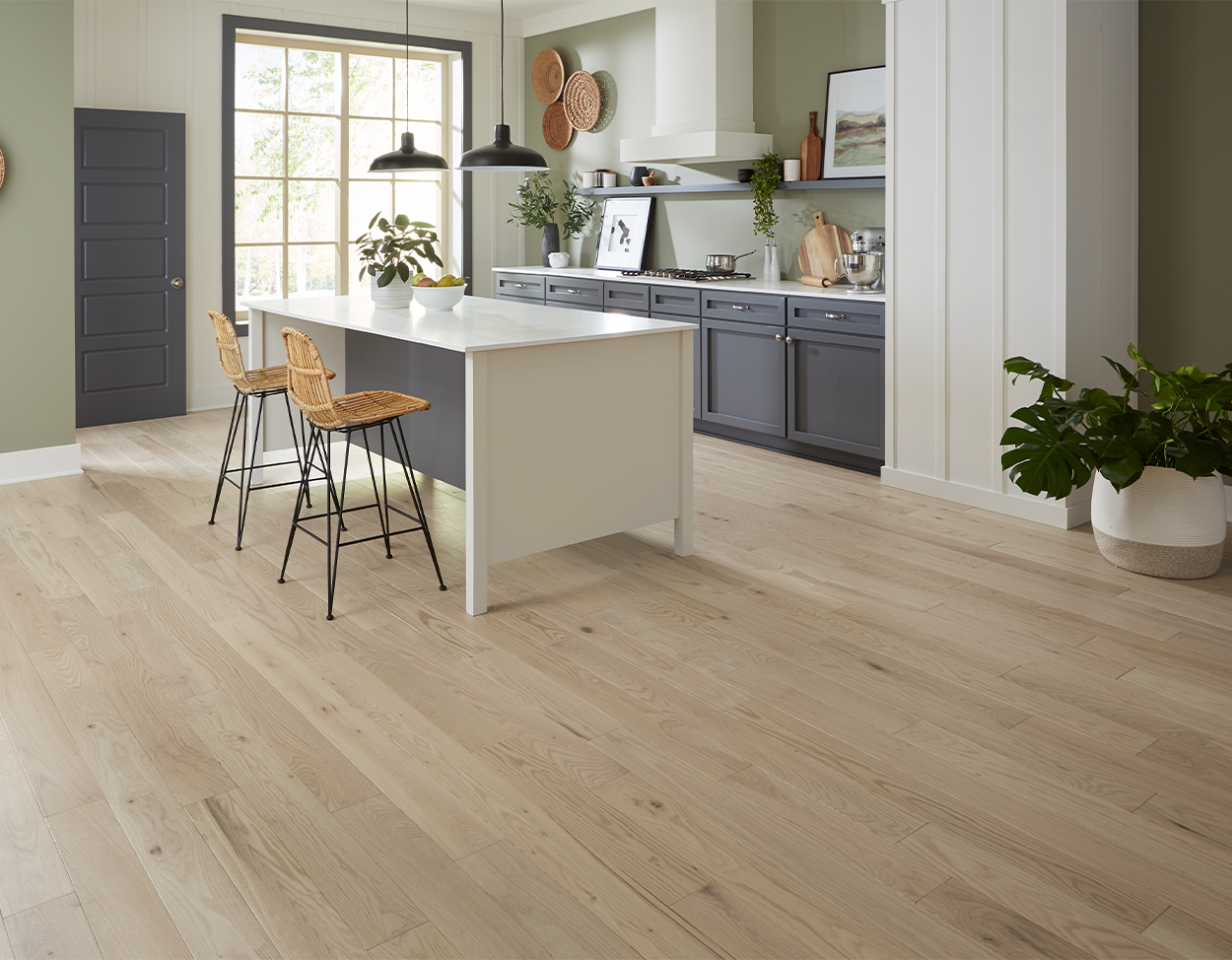 Mullican Hardwood Nordic Naturals 5" Glistening Ice Oak hardwood flooring