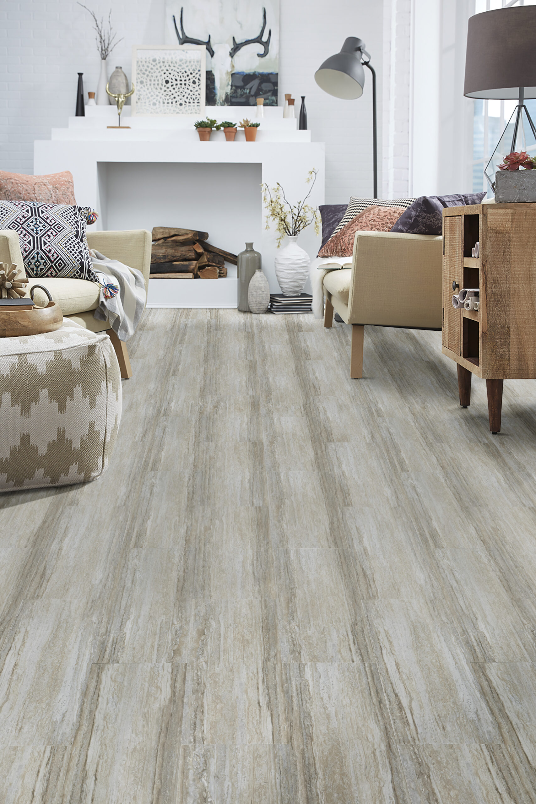 Mannington AduraFlex Cascade Harbor Beige 12" FXR110 - Image 2