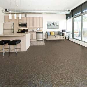 carpet tile kitchen dining area