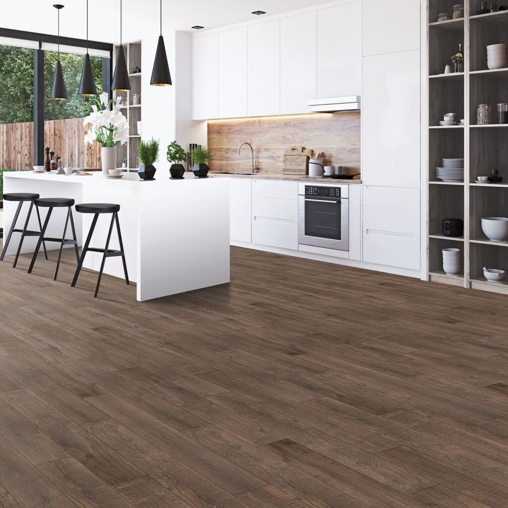 Mohawk PureTech Toasted Almond Oak Room Scene